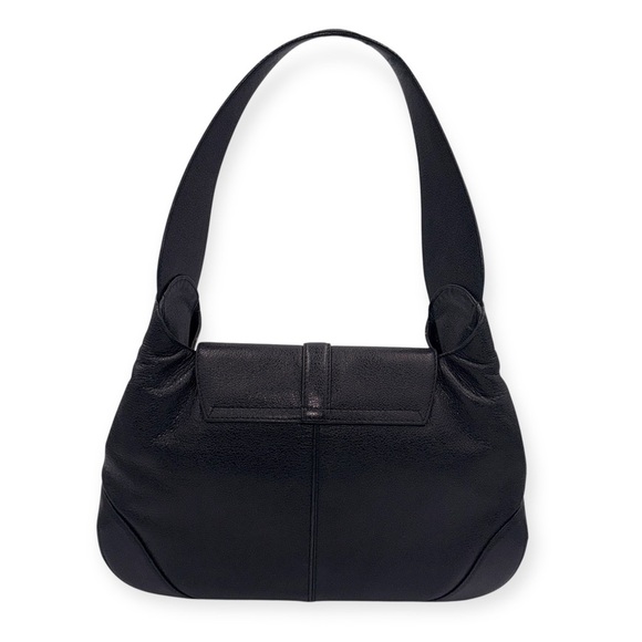BVLGARI Rare Catherine Shoulder Bag With Country Calf Red  Vintage Bvlgari Catherine Black Pebbled Leather Shoulder Bag